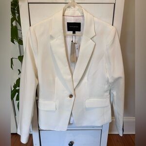 Banana Republic Factory women’s size 8 NWT white single button blazer